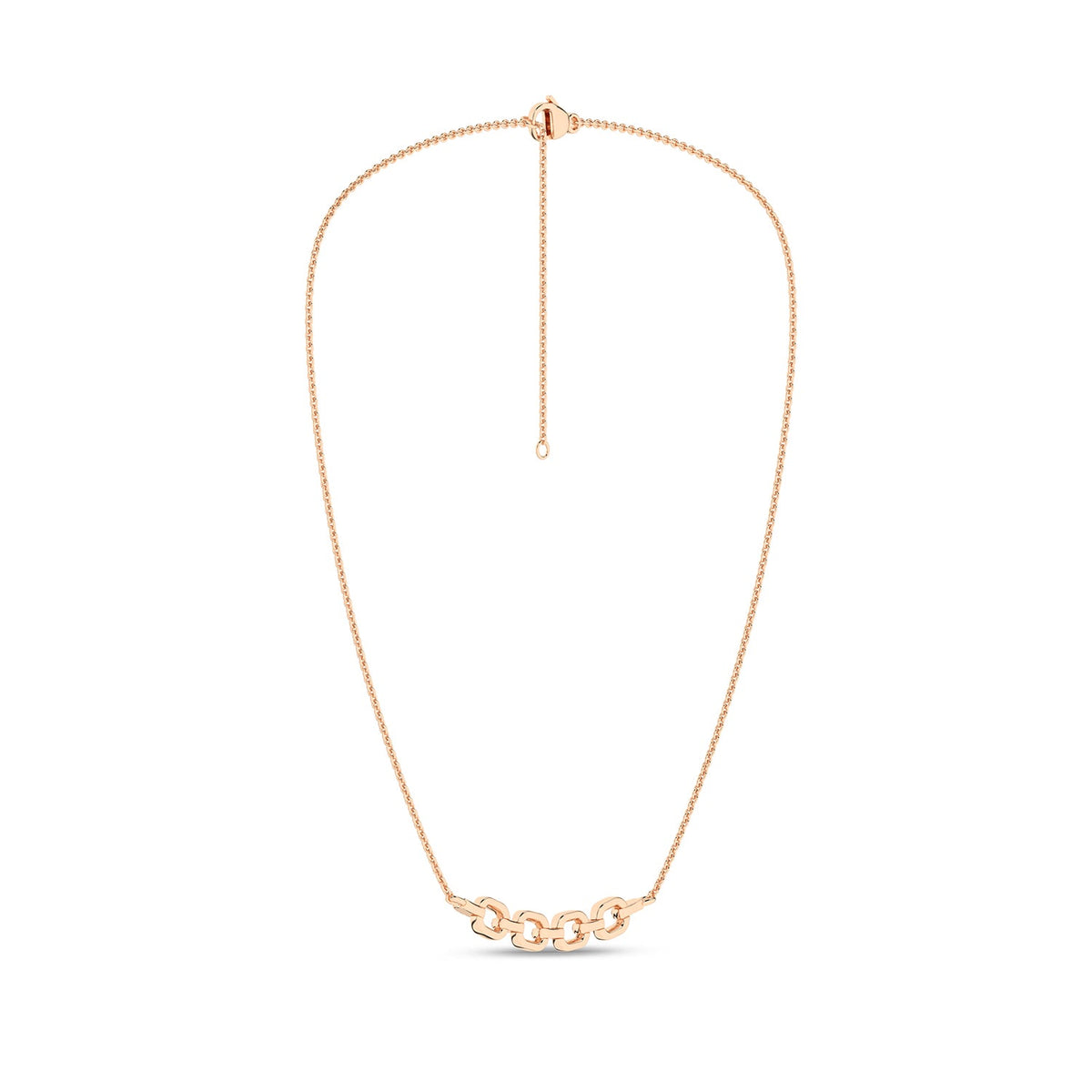 Together Forever 4-Gold Links Diamond Necklace