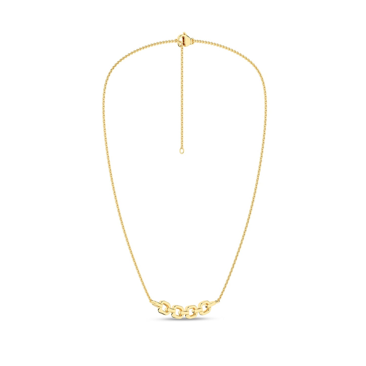Together Forever 4-Gold Links Diamond Necklace