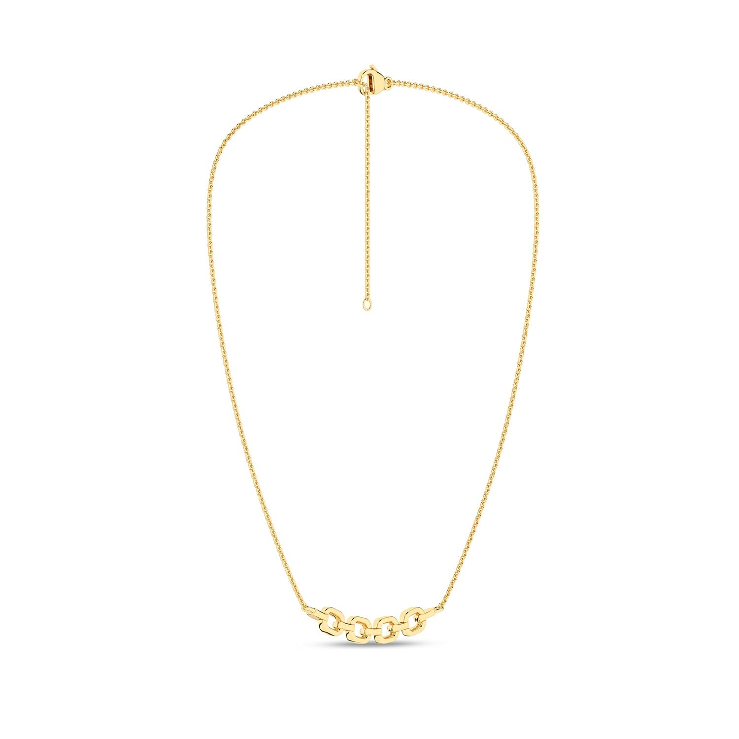 Together Forever 4-Gold Links Diamond Necklace