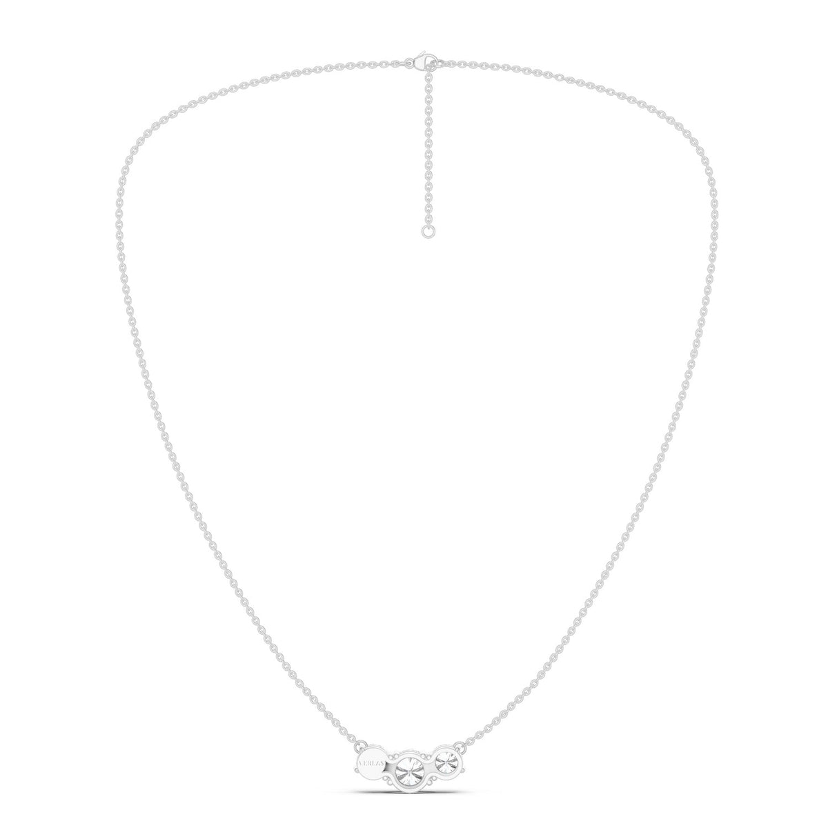 3-Stone Diamond Necklace