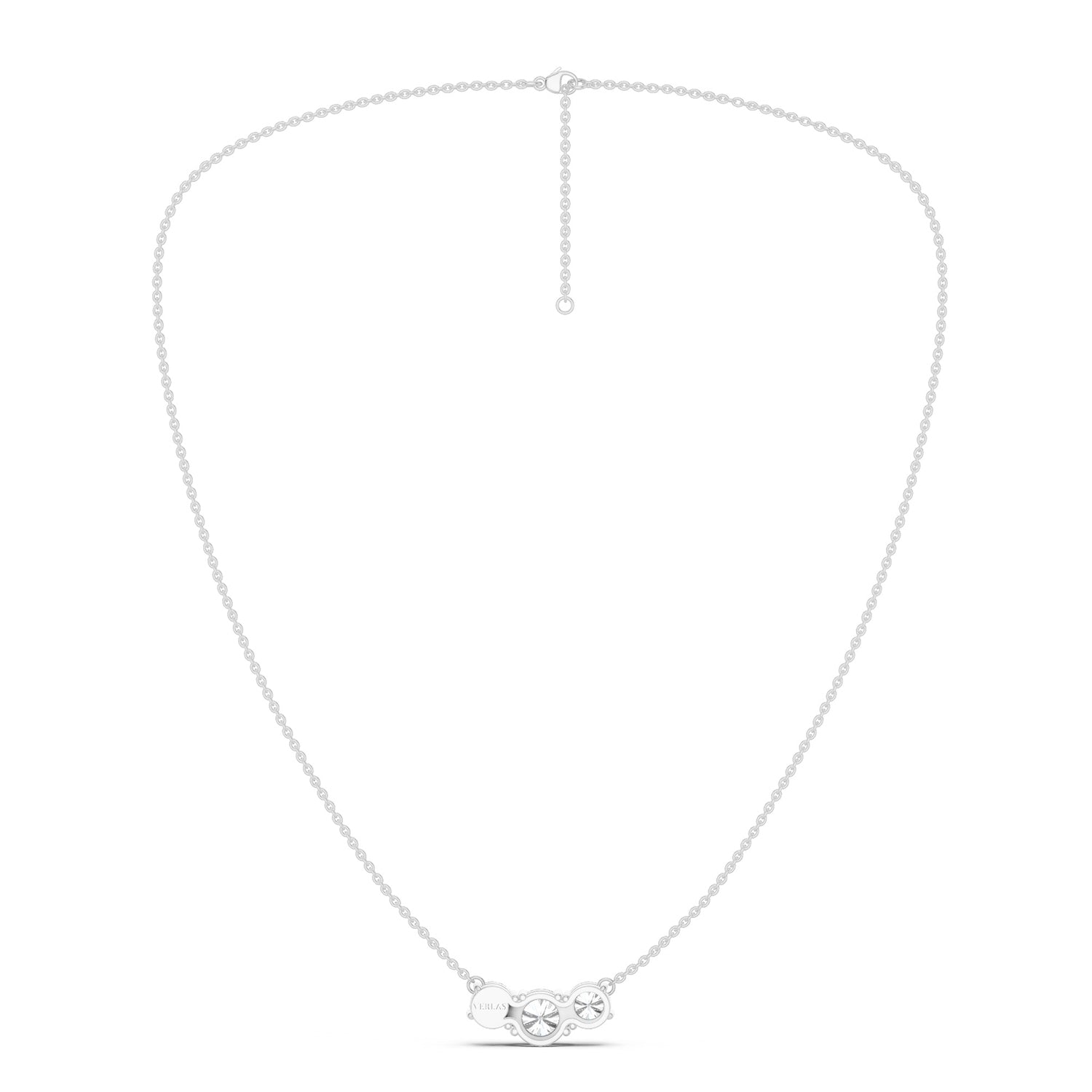 3-Stone Diamond Necklace