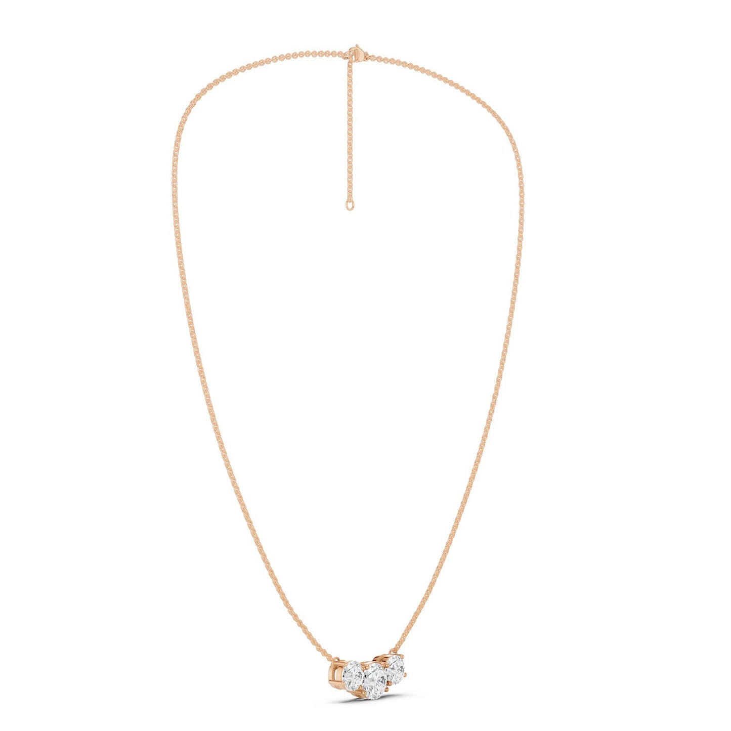 3-Stone Diamond Necklace