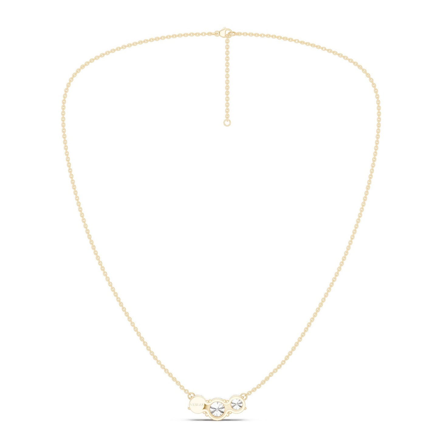 3-Stone Diamond Necklace