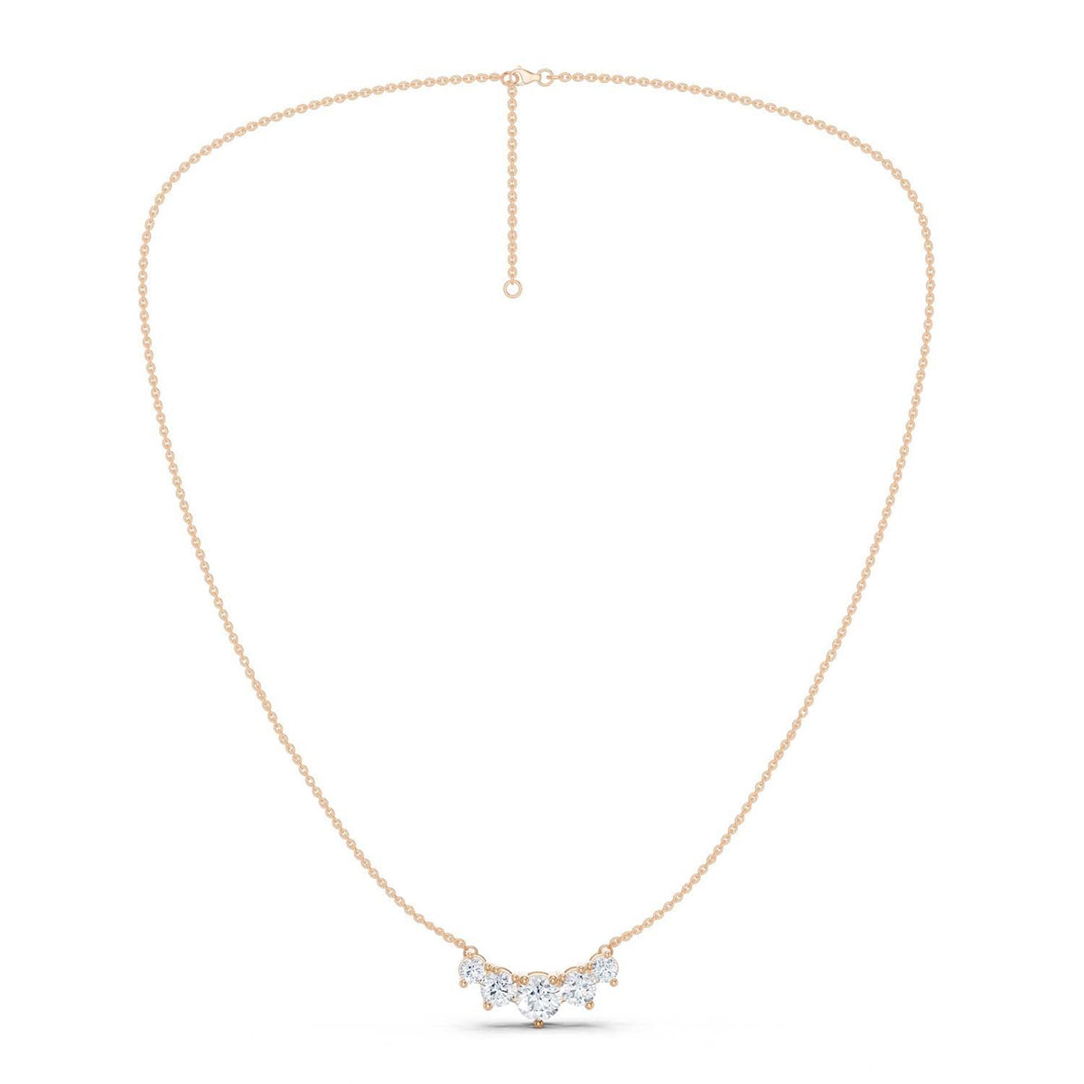 5-Stone Diamond Necklace