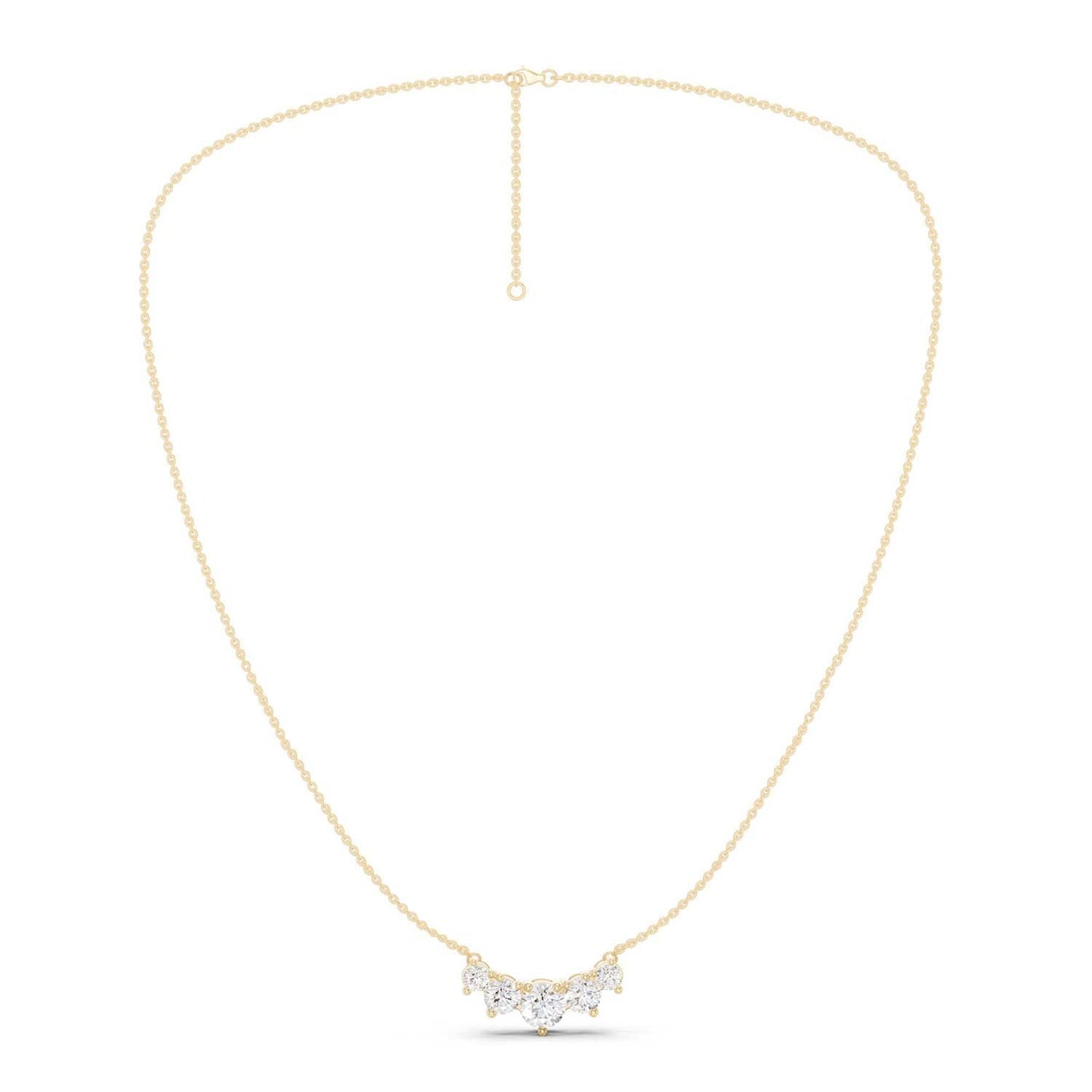 5-Stone Diamond Necklace