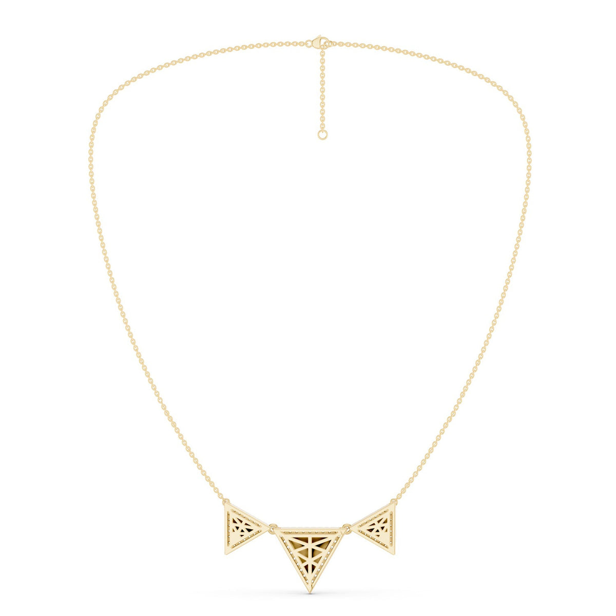 Pyramid Trois Pendant Necklace