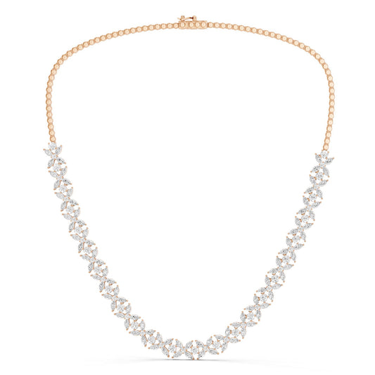 Alyssa Marquise Radiant Tennis Necklace