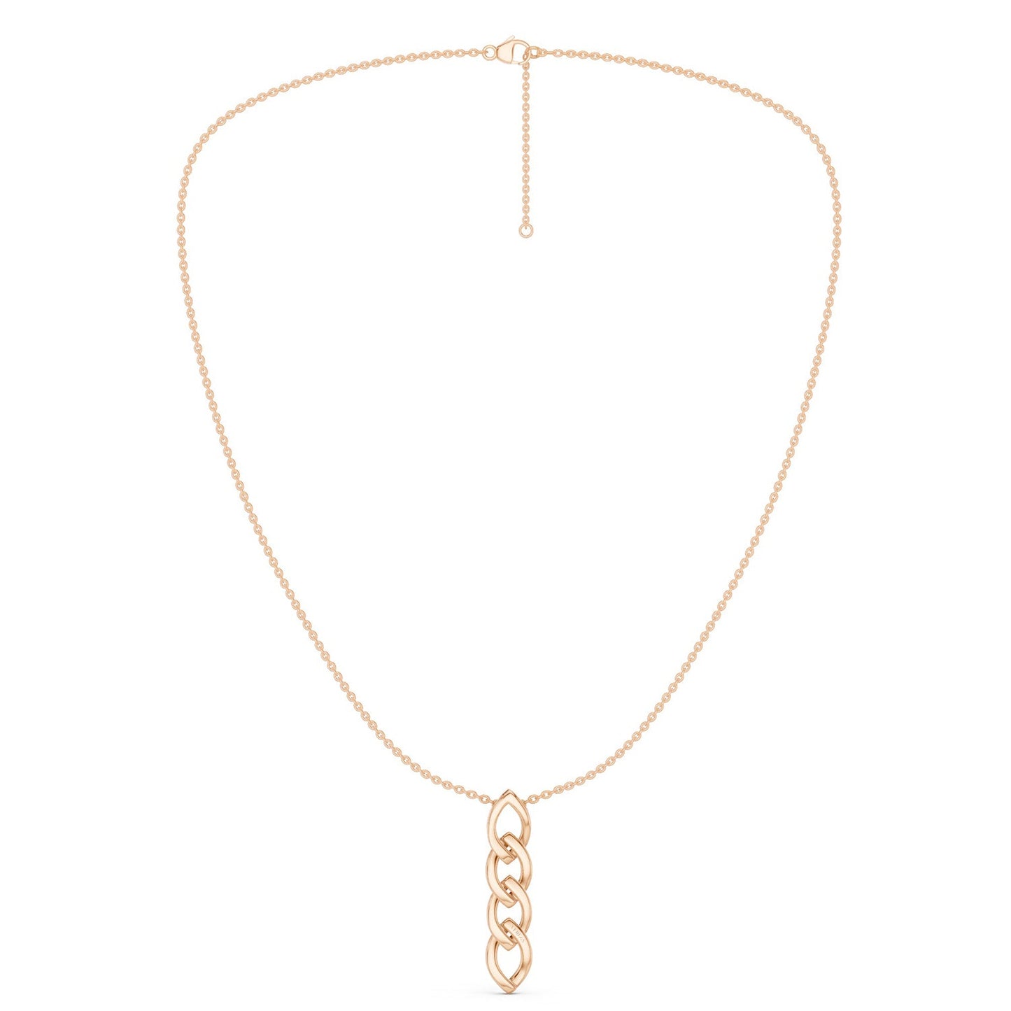 Alternating Cascading Diamond Waterfall Necklace