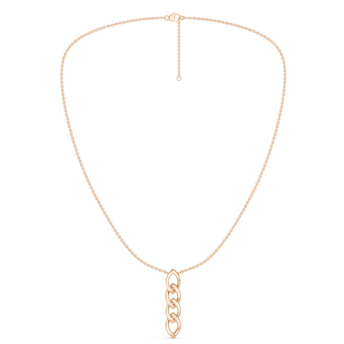 Alternating Cascading Diamond Waterfall Necklace