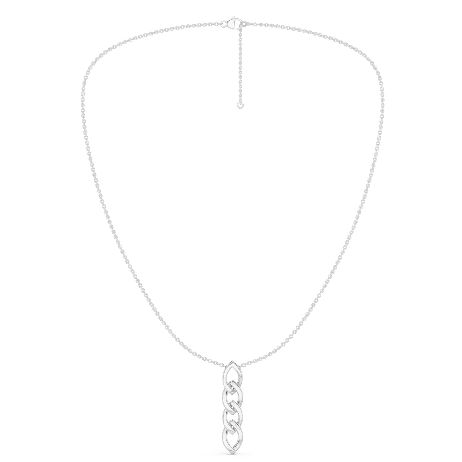 Alternating Cascading Diamond Waterfall Necklace