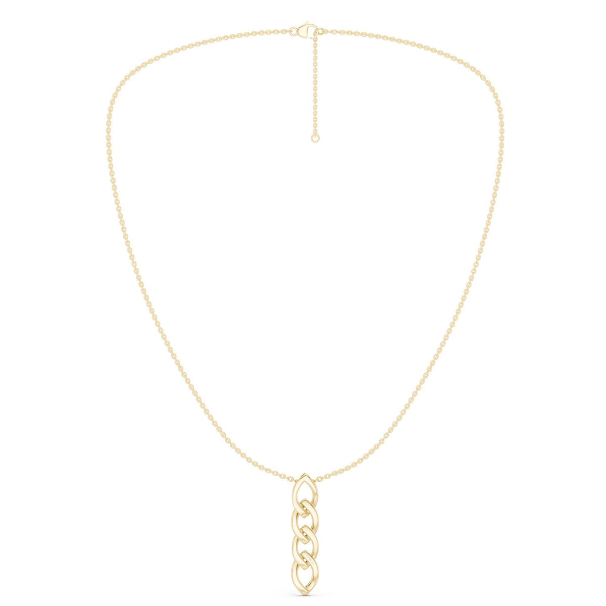 Alternating Cascading Diamond Waterfall Necklace