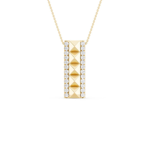 Cascading Pyramid Pendant Necklace