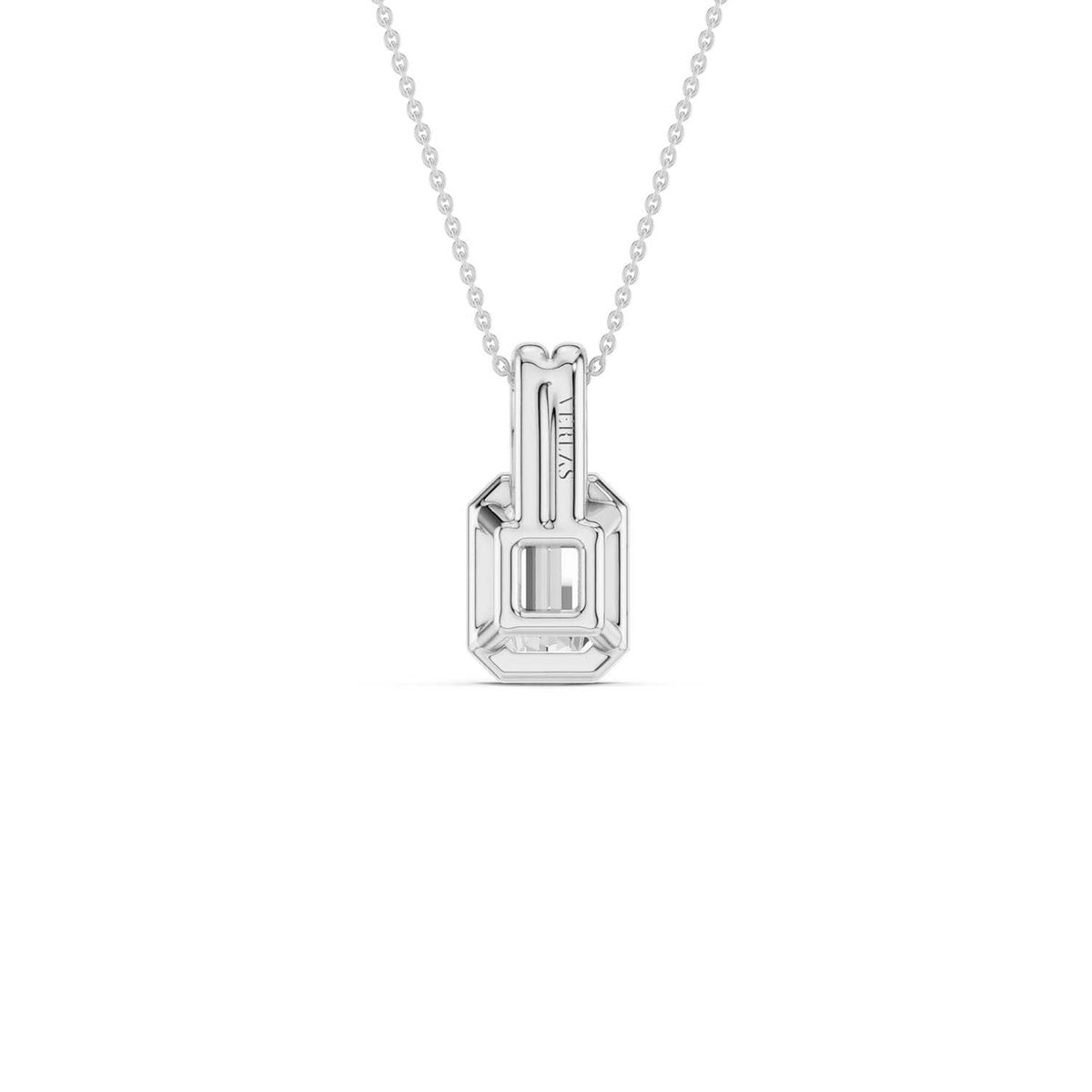 Coupled Emerald Bezel Necklace
