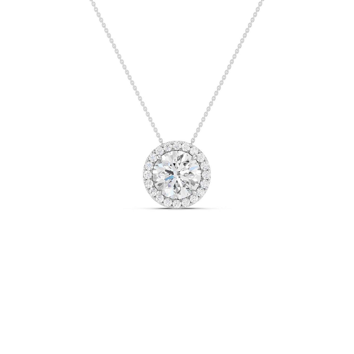 Round Halo Pendant