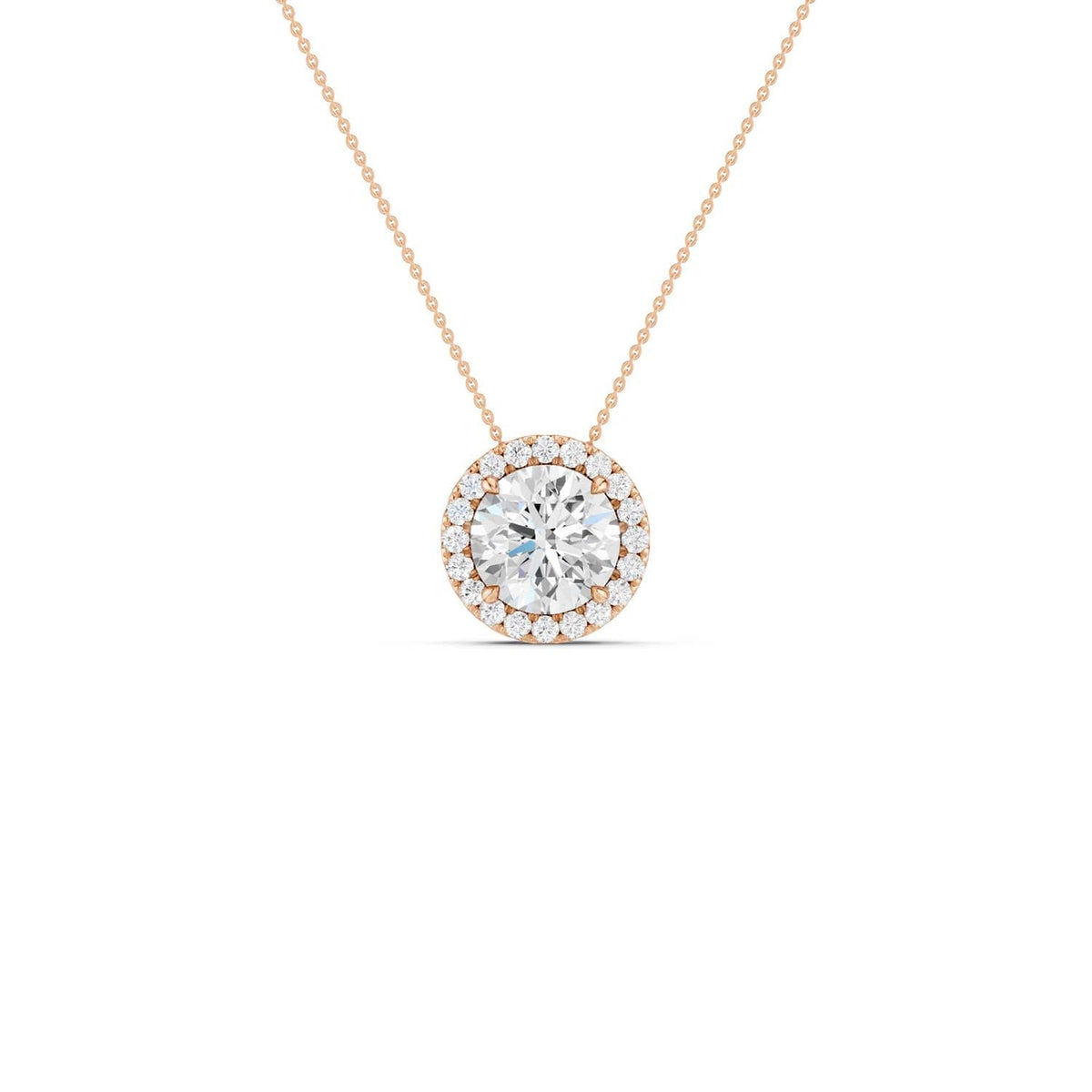 Round Halo Pendant