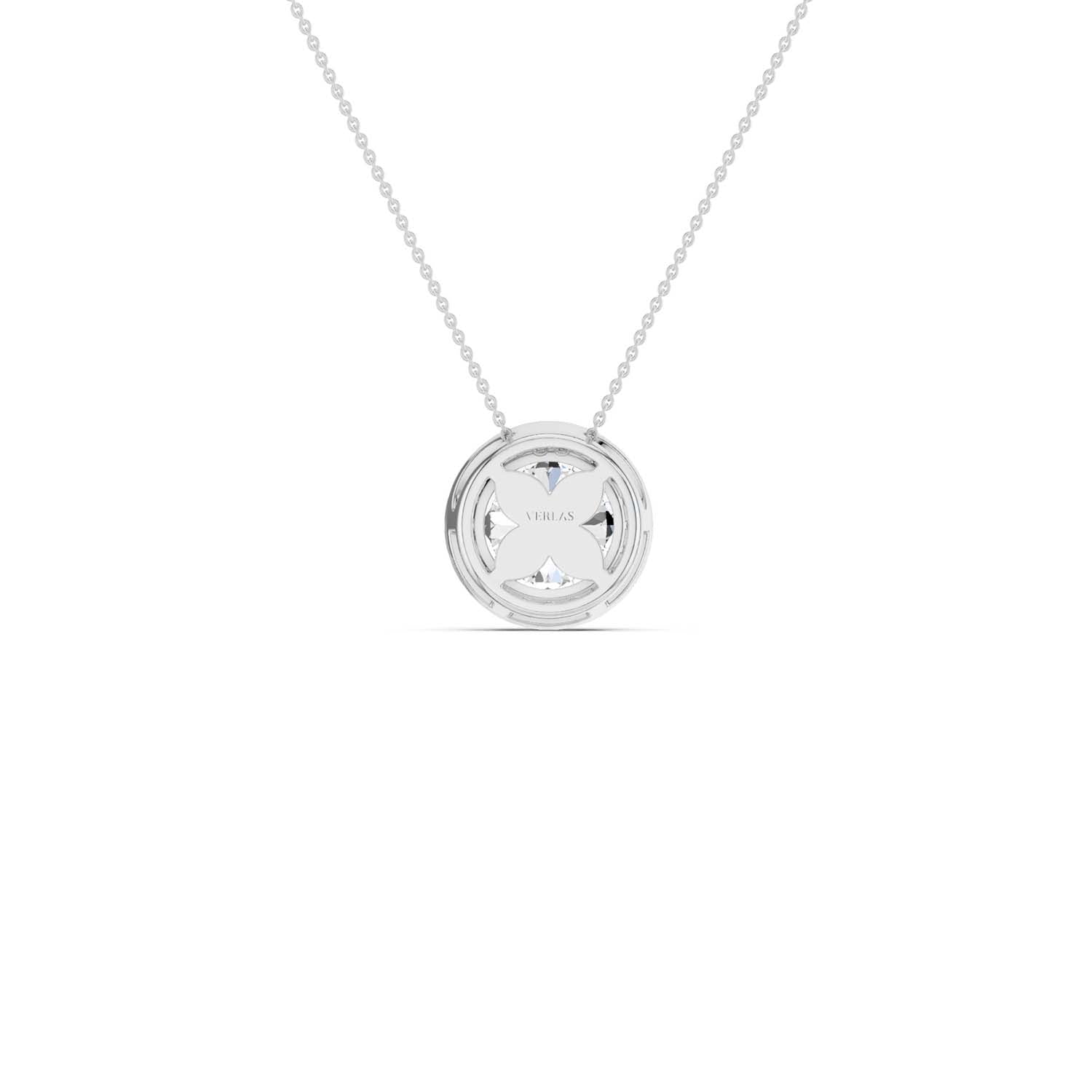 Round Halo Pendant