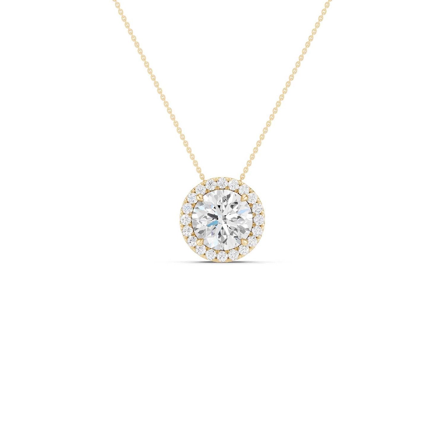 Round Halo Pendant