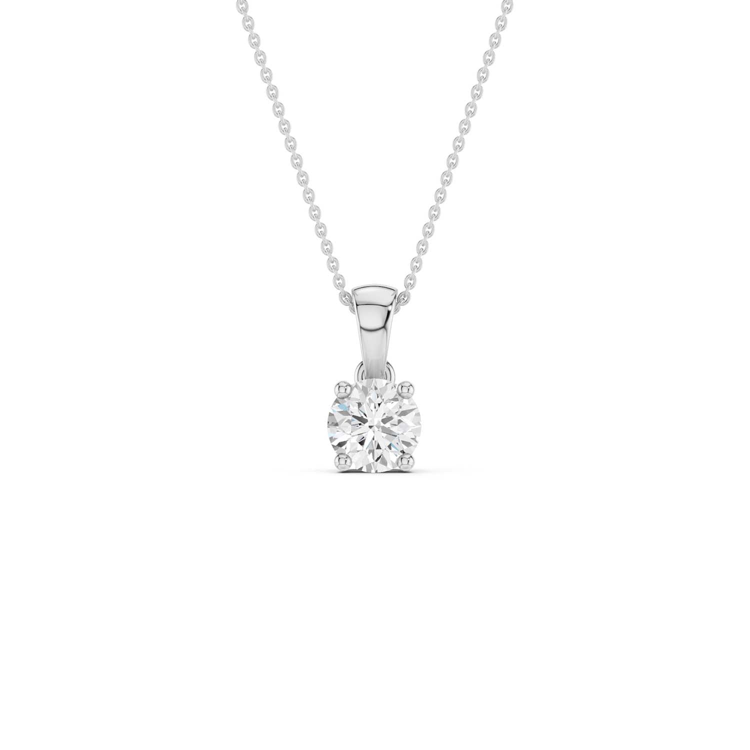 Round Solitaire Pendant