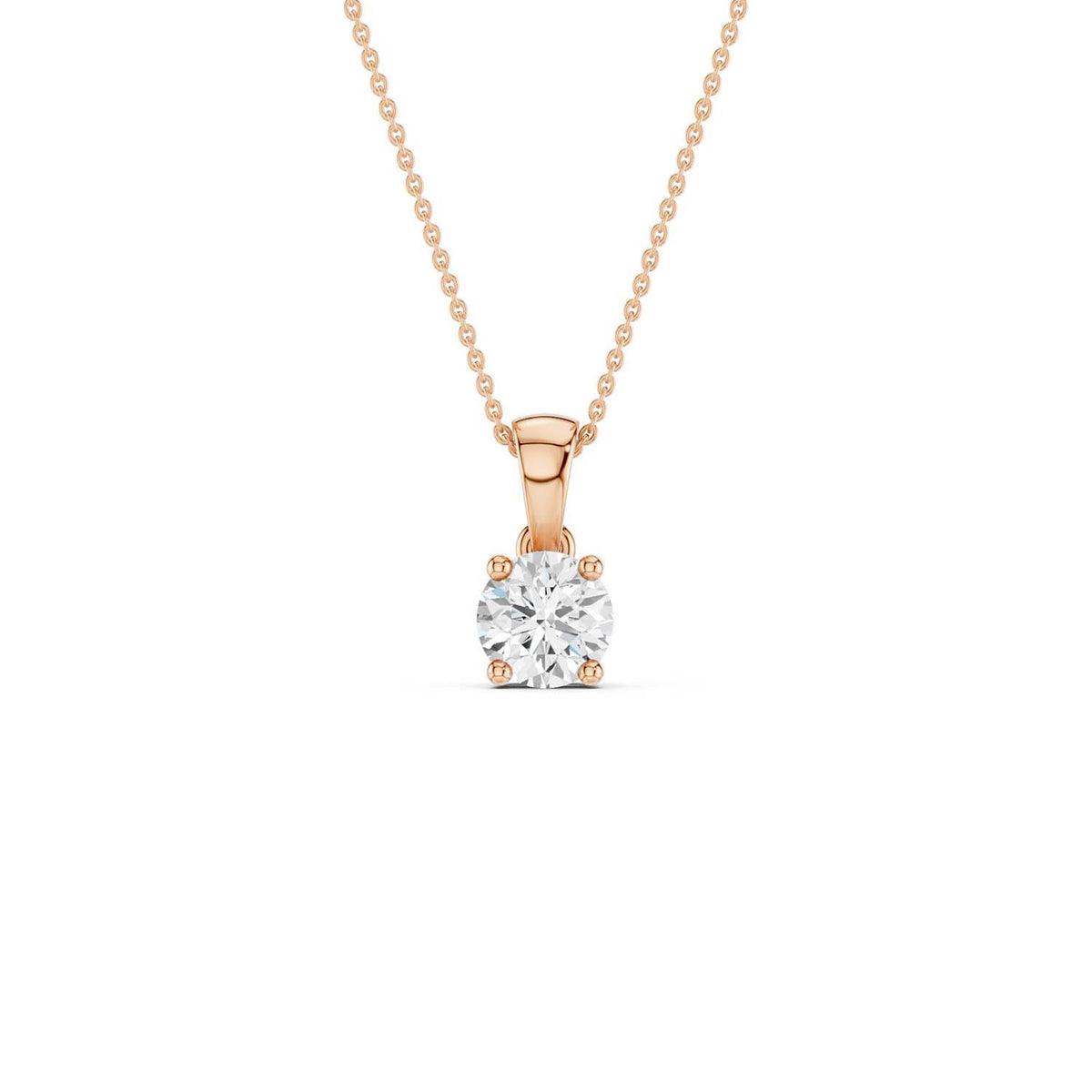 Round Solitaire Pendant