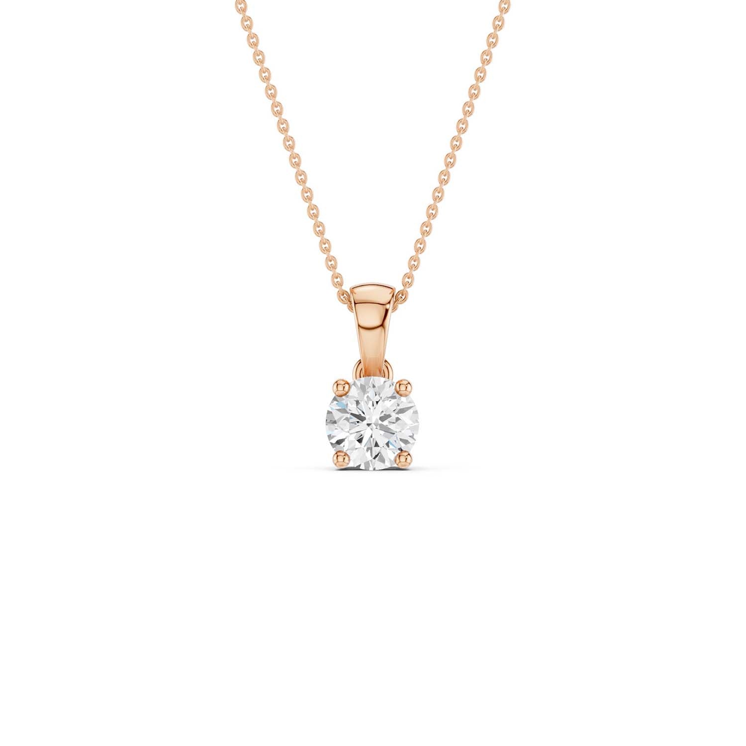 Round Solitaire Pendant