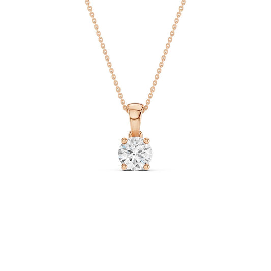 Round Solitaire Pendant