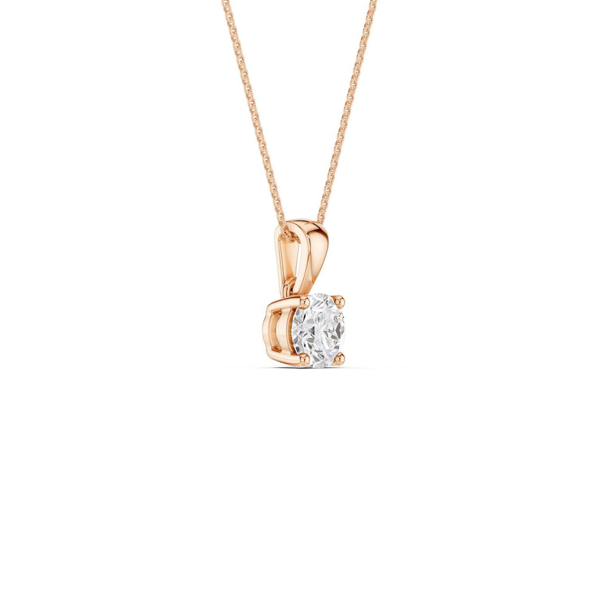 Round Solitaire Pendant