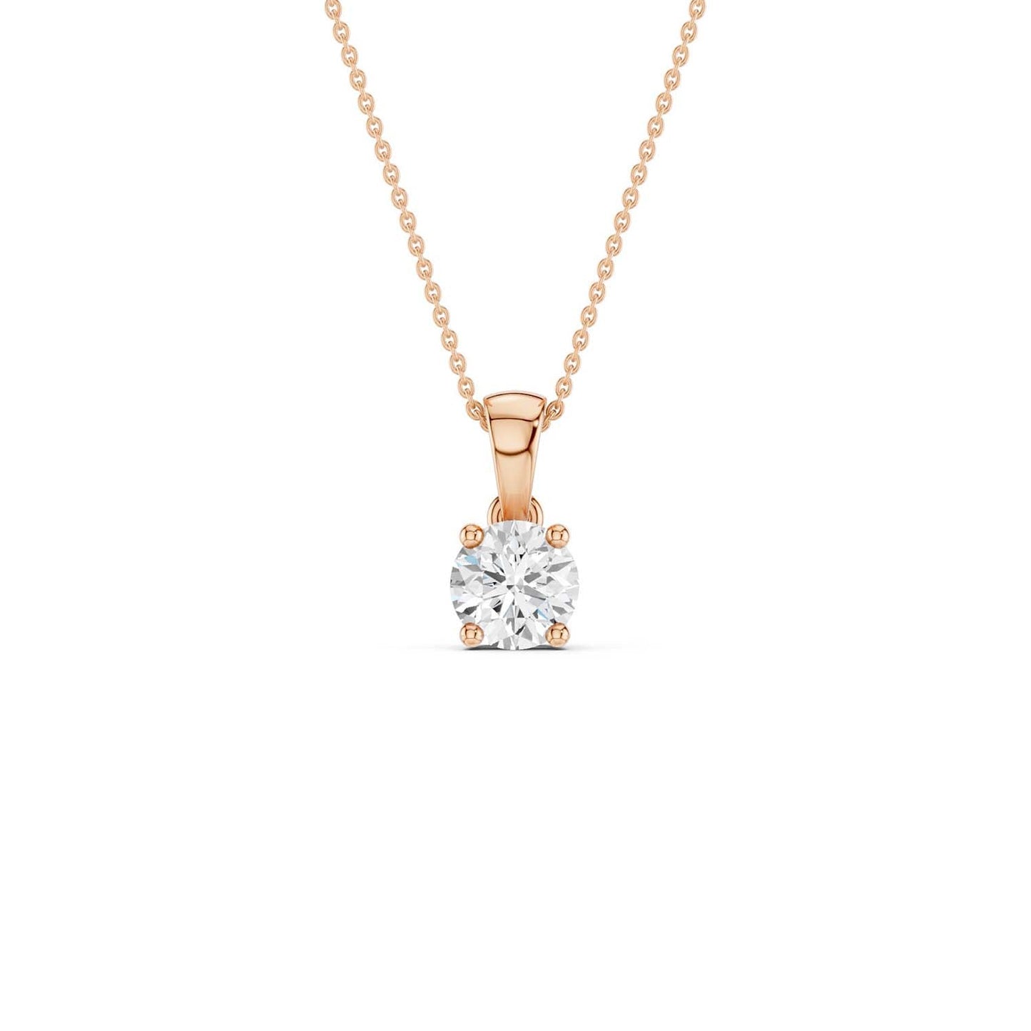 Round Solitaire Pendant
