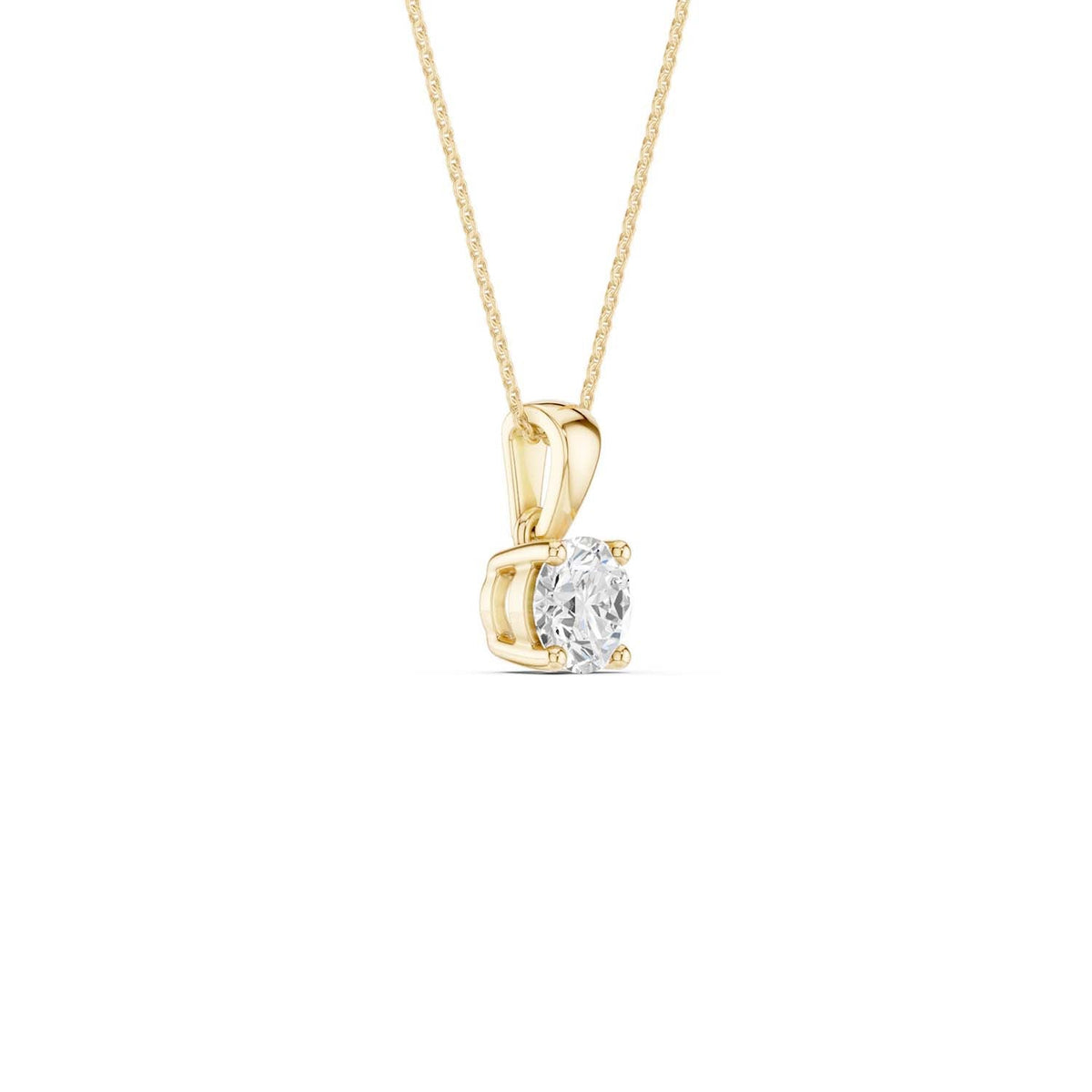 Round Solitaire Pendant