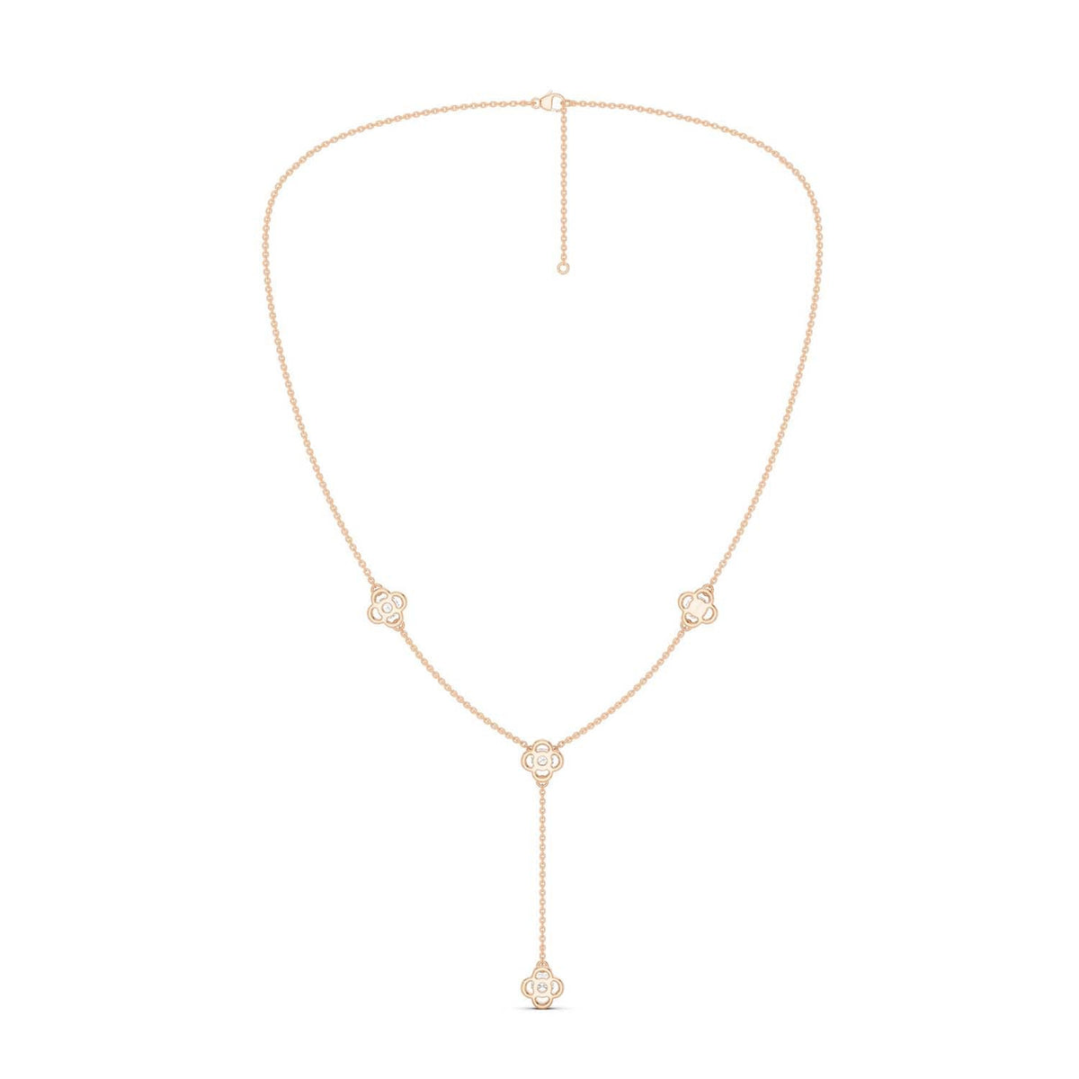 Viola Stationed Y Necklace