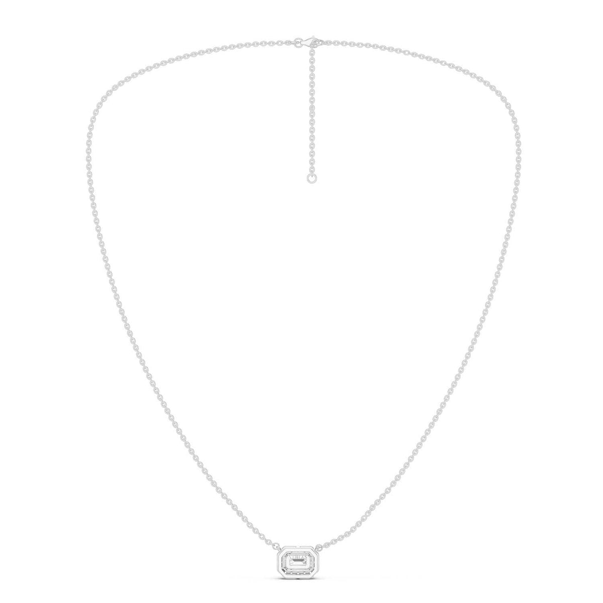 Emerald Halo Necklace
