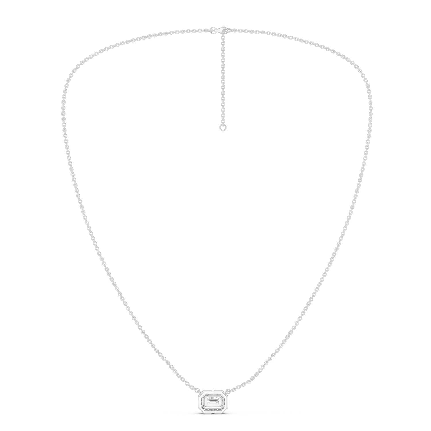 Emerald Halo Necklace