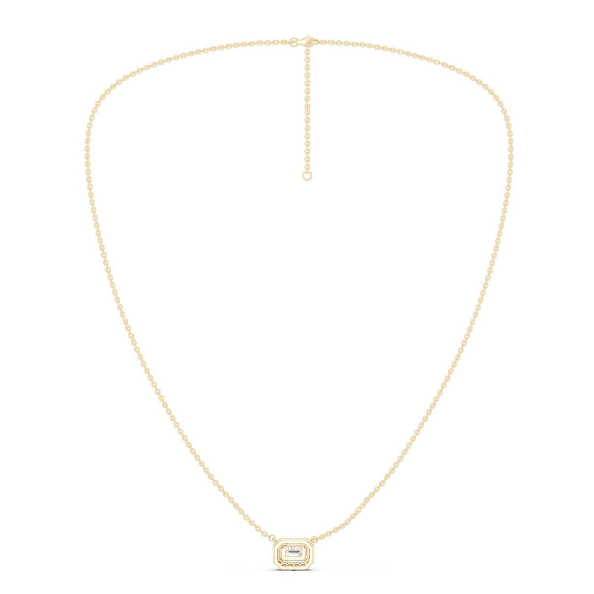 Emerald Halo Necklace