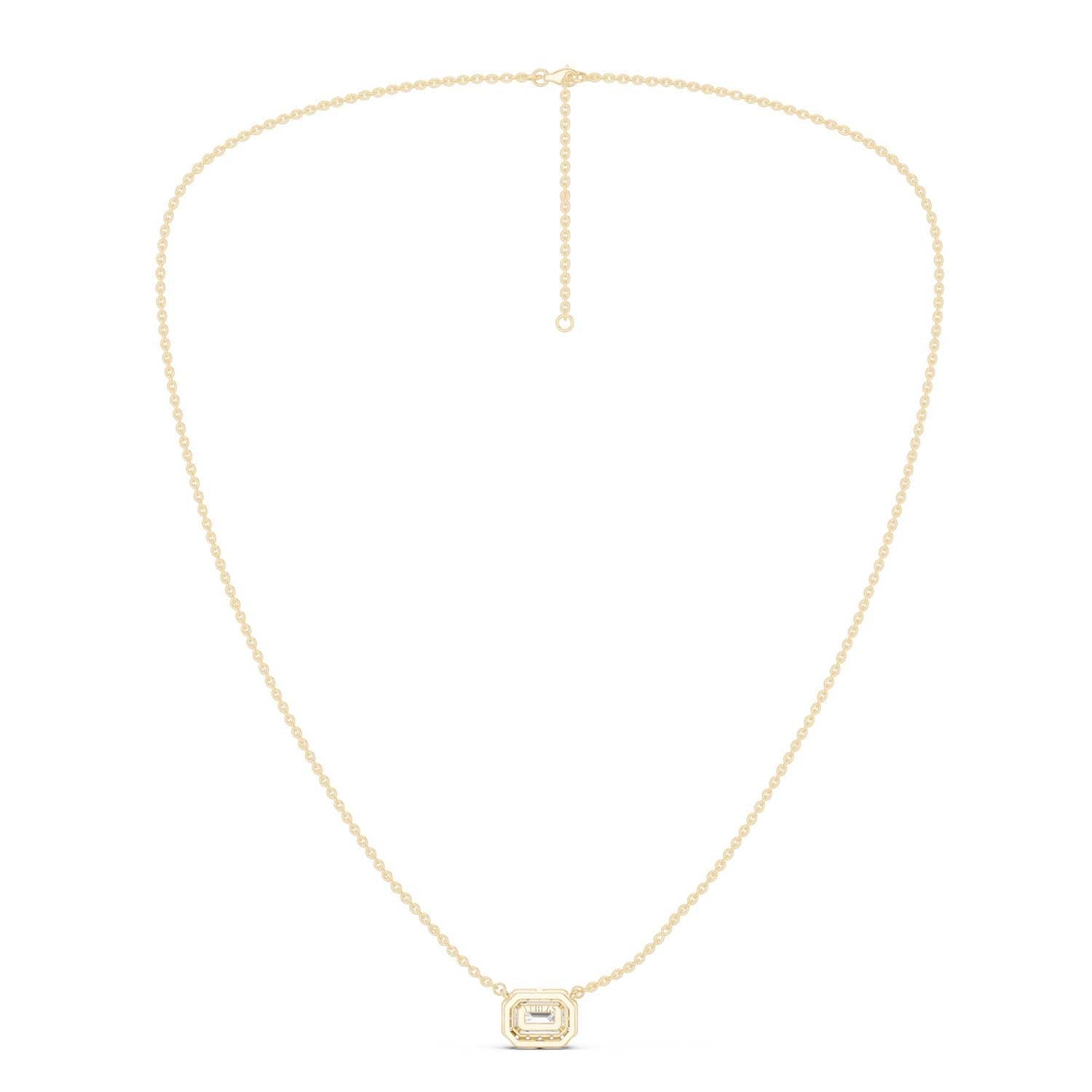 Emerald Halo Necklace