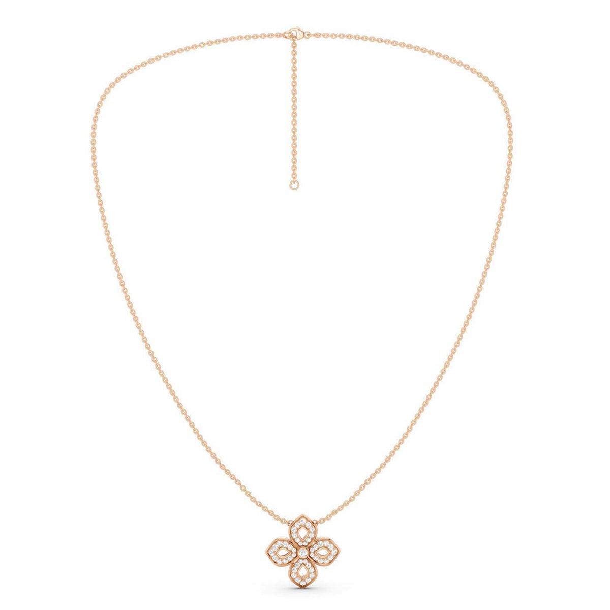 La Fleur Diamond Silhouette Necklace