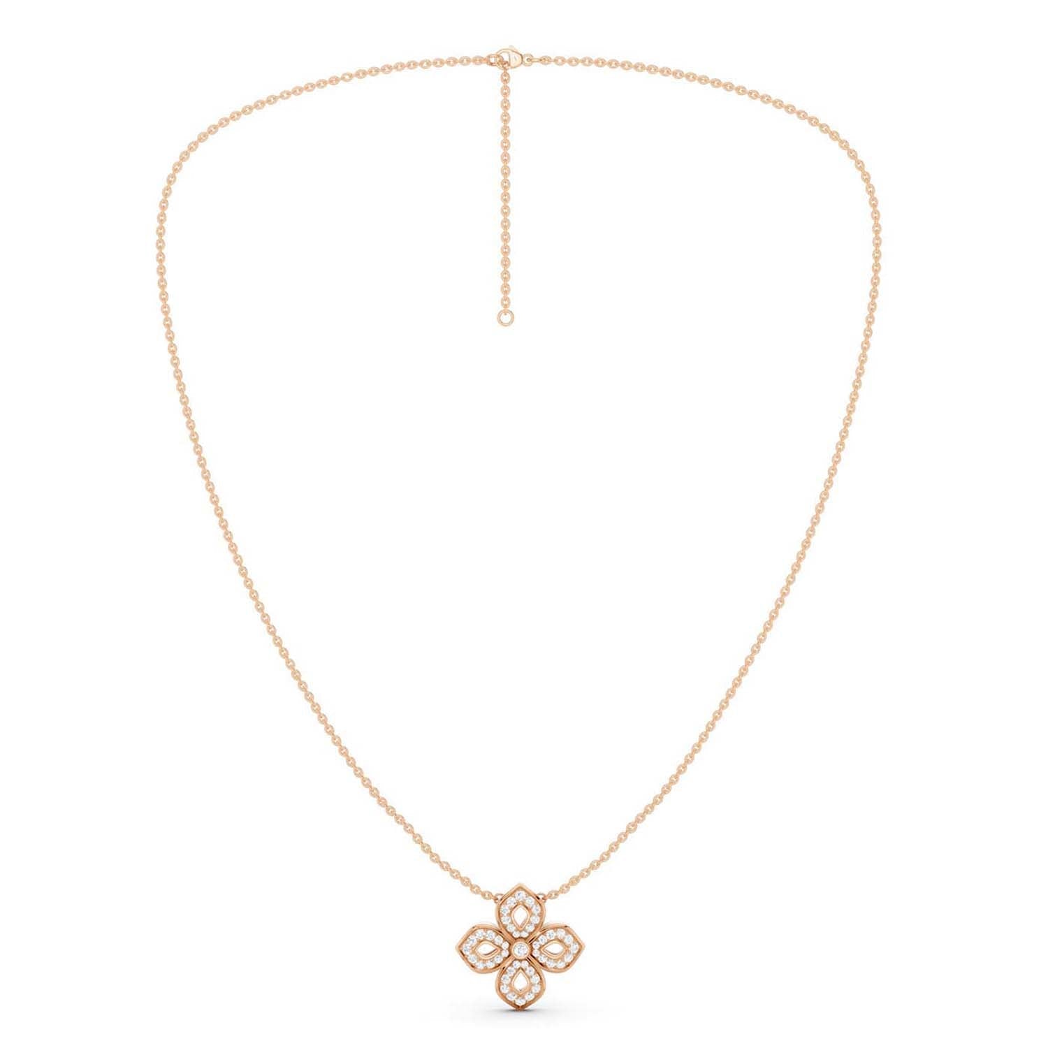 La Fleur Diamond Silhouette Necklace