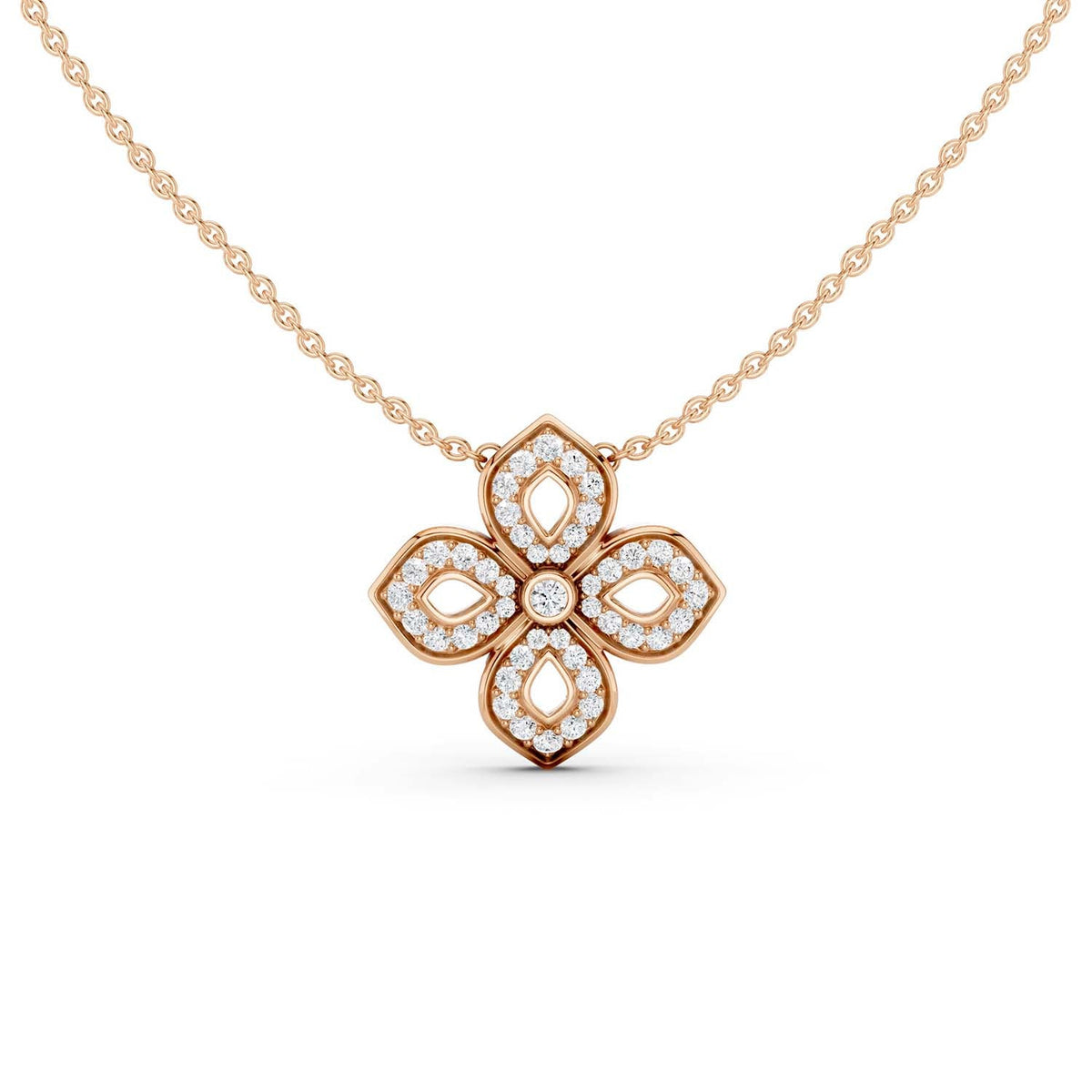 La Fleur Diamond Silhouette Necklace