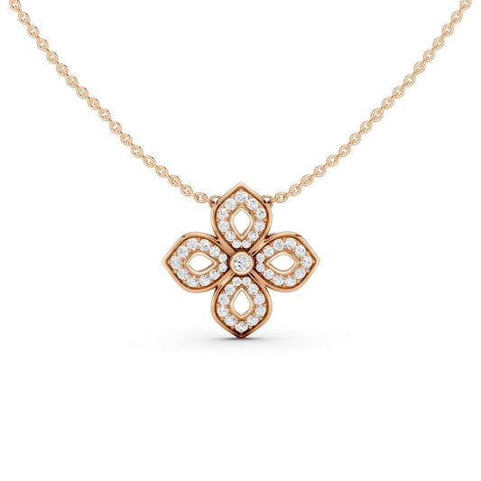 La Fleur Diamond Silhouette Necklace