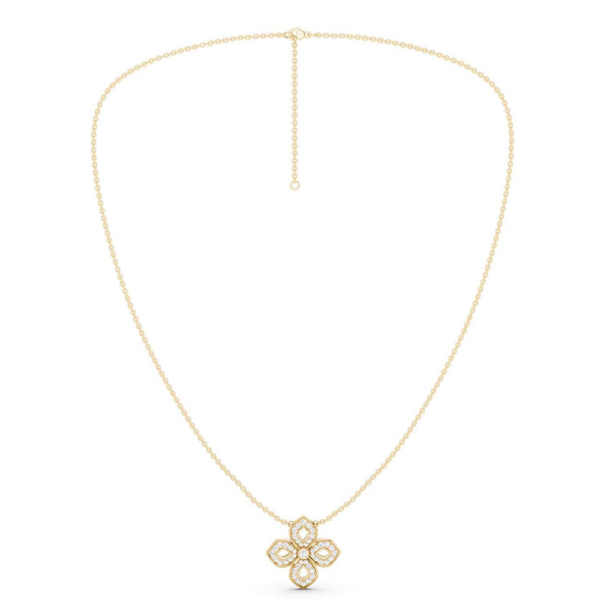 La Fleur Diamond Silhouette Necklace
