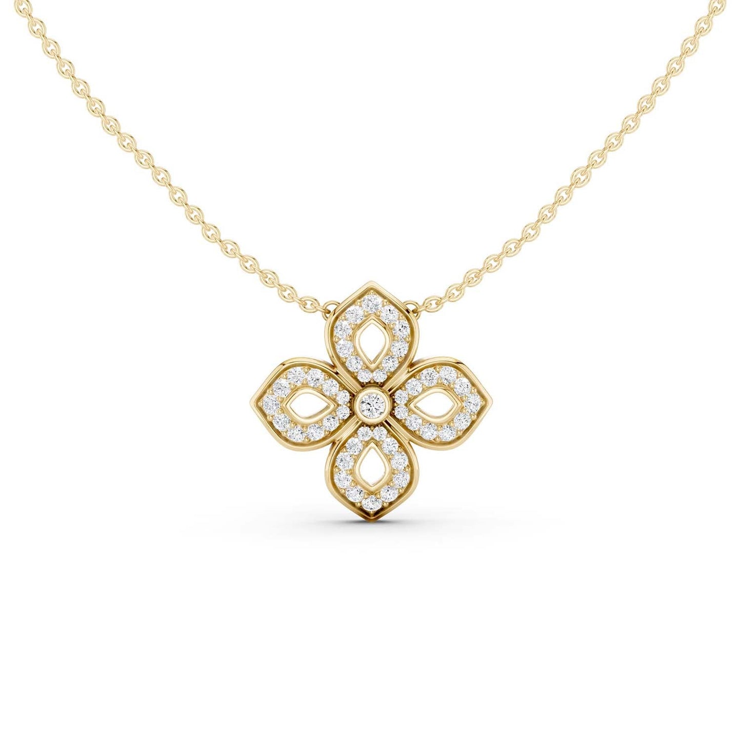 La Fleur Diamond Silhouette Necklace