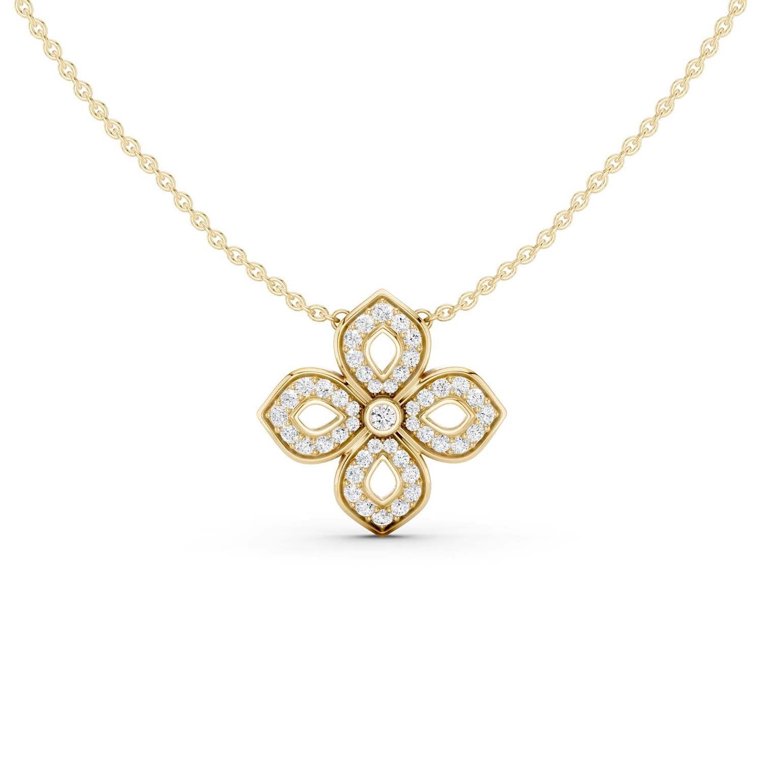 La Fleur Diamond Silhouette Necklace