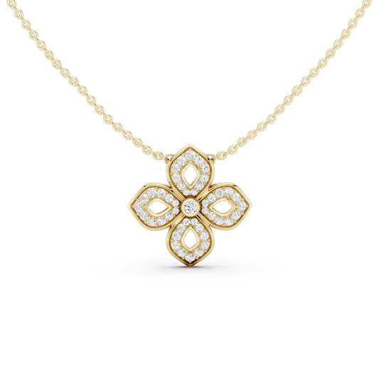 La Fleur Diamond Silhouette Necklace