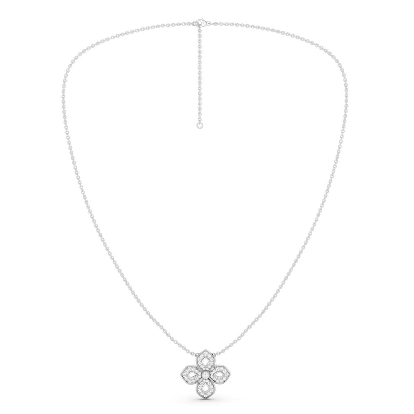 La Fleur Diamond Silhouette Necklace