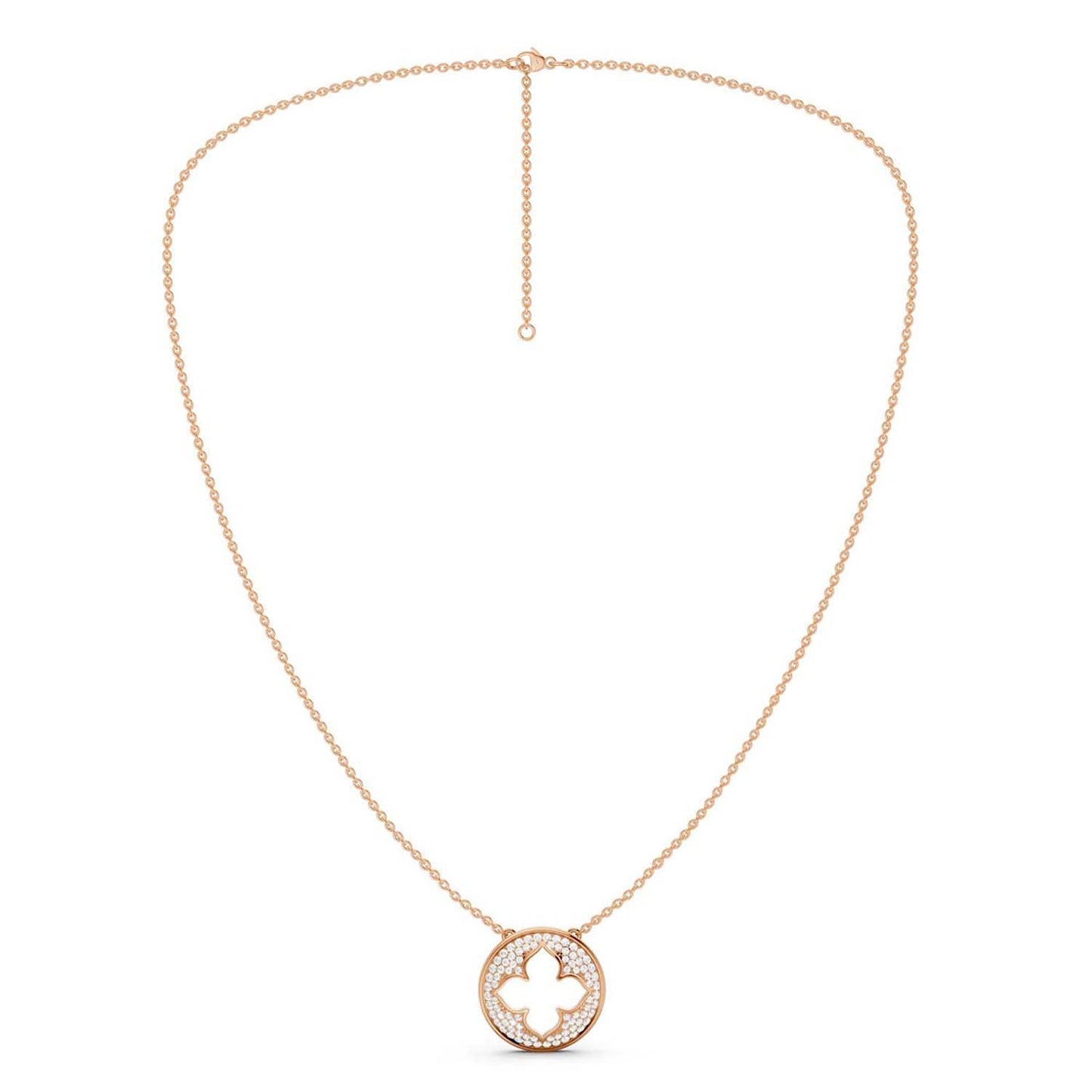 La Fleur Diamond Groove Necklace