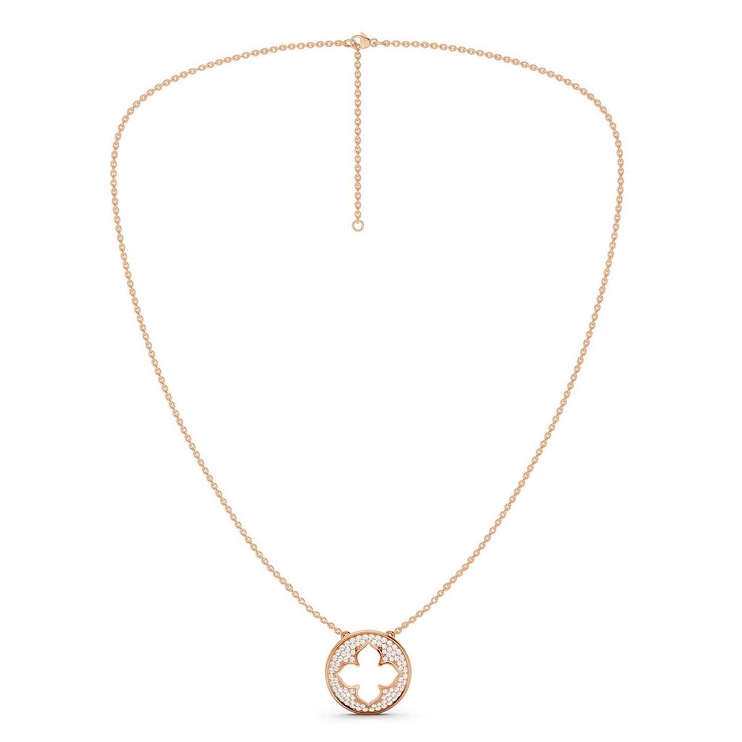 La Fleur Diamond Groove Necklace