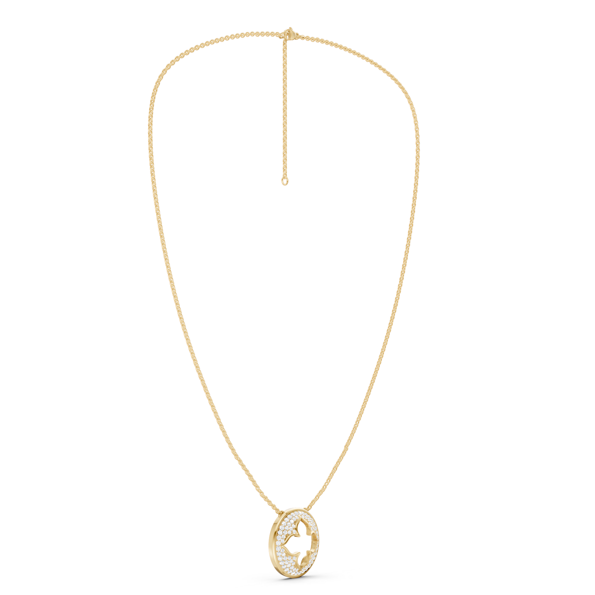 La Fleur Diamond Groove Necklace