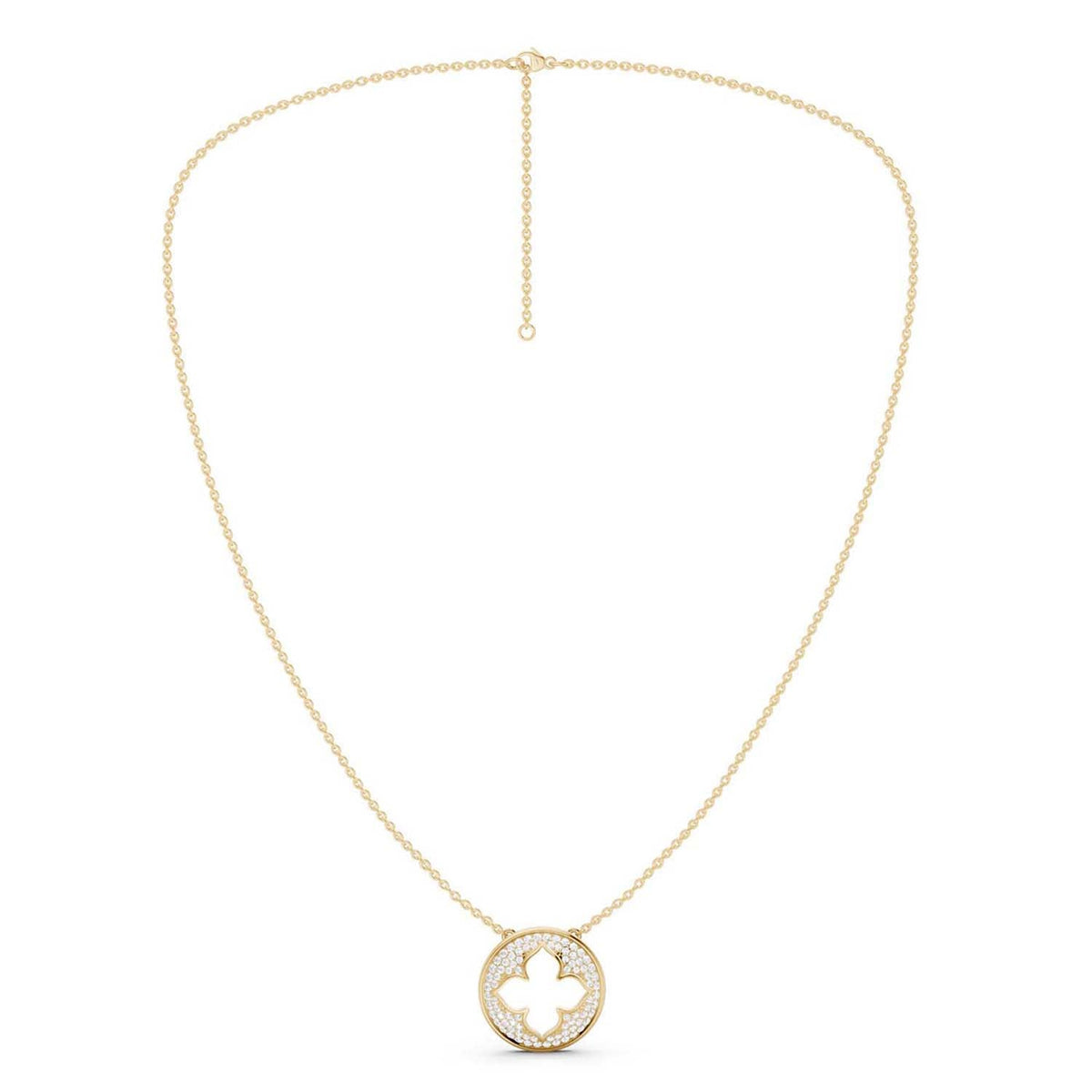 La Fleur Diamond Groove Necklace