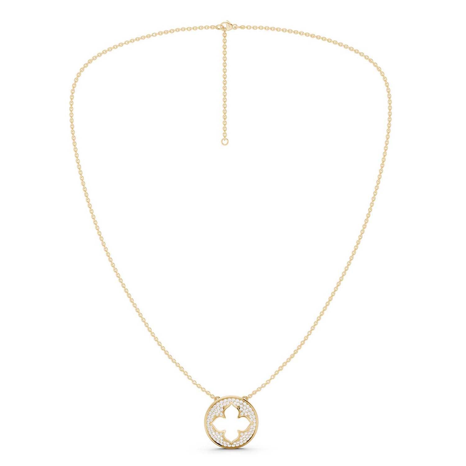 La Fleur Diamond Groove Necklace