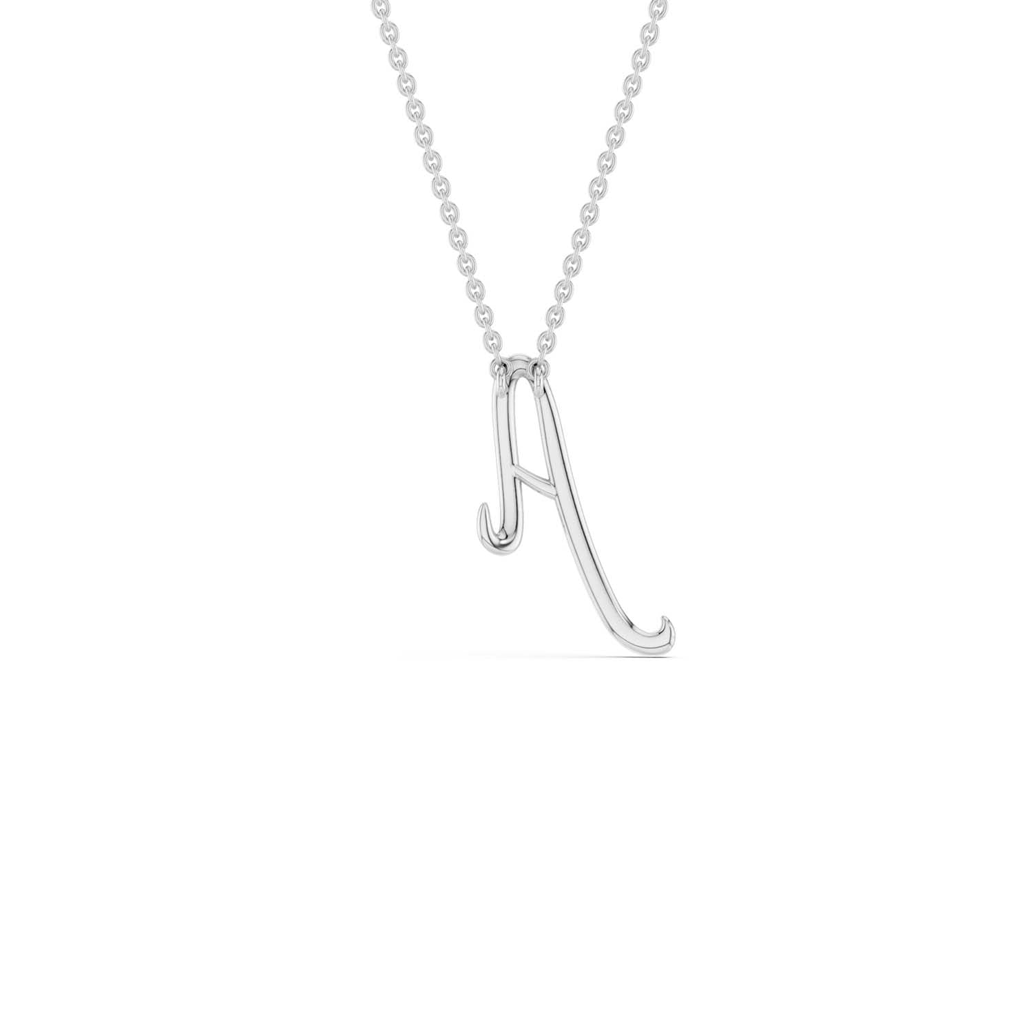 Signature Diamond Alphabet Necklace