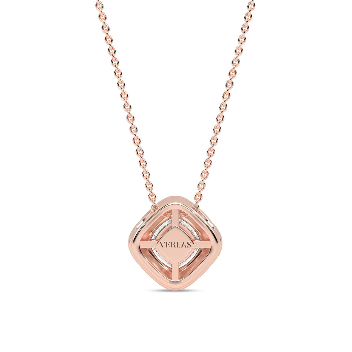 Cushion Halo Necklace