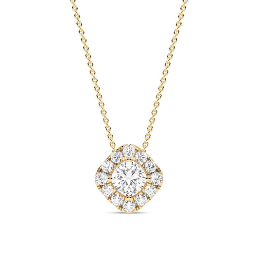 Cushion Halo Necklace